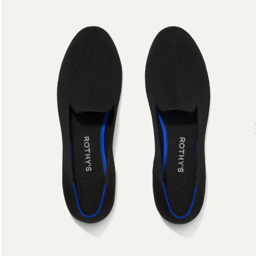 Rothys Classic Black Loafers Womens Size 9.5 Flats shoes